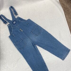 Vintage 90’s weebok blue Jean denim overalls cotton unisex 4t